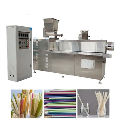 Paille comestible faisant la machine
